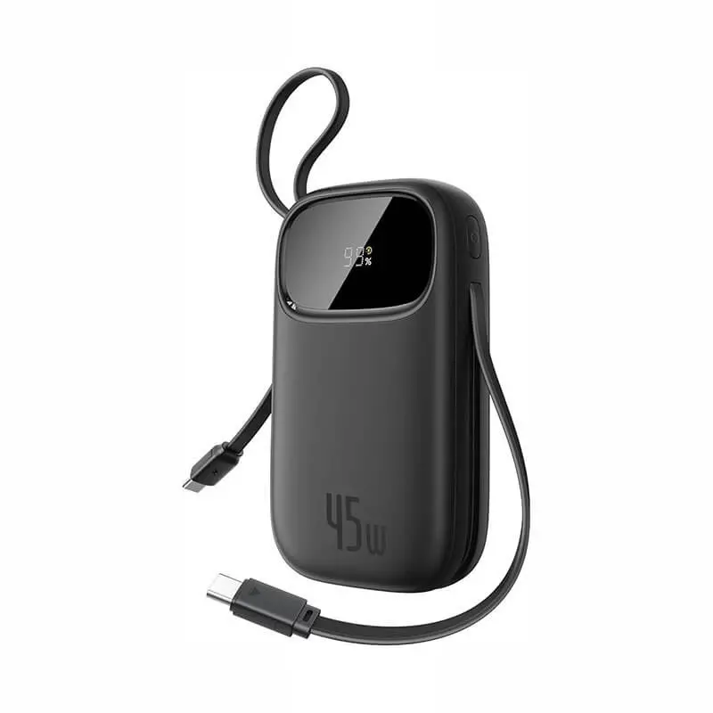 پاوربانک باسئوس مدل Qpow3 DualCable-45w